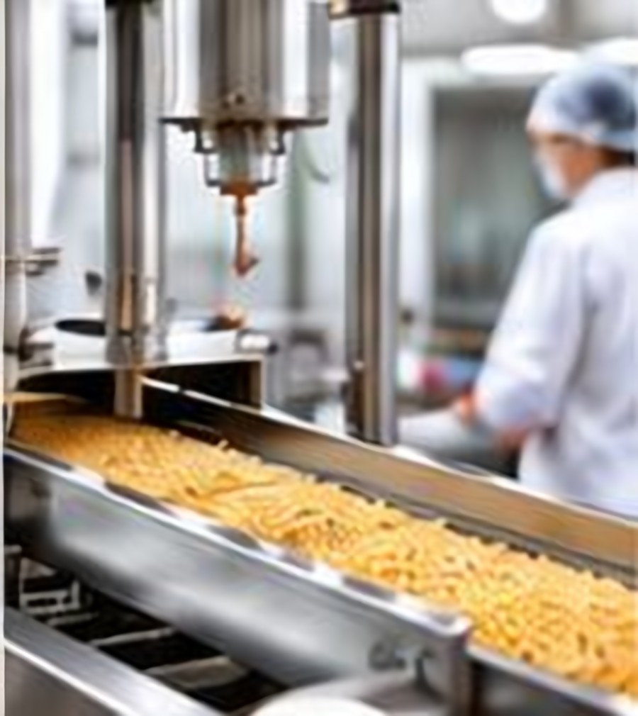 Manufacturing line during commercial-scale production