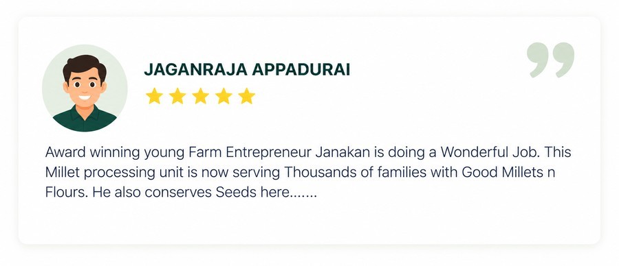 Customer testimonial from Jaganraja Appadurai