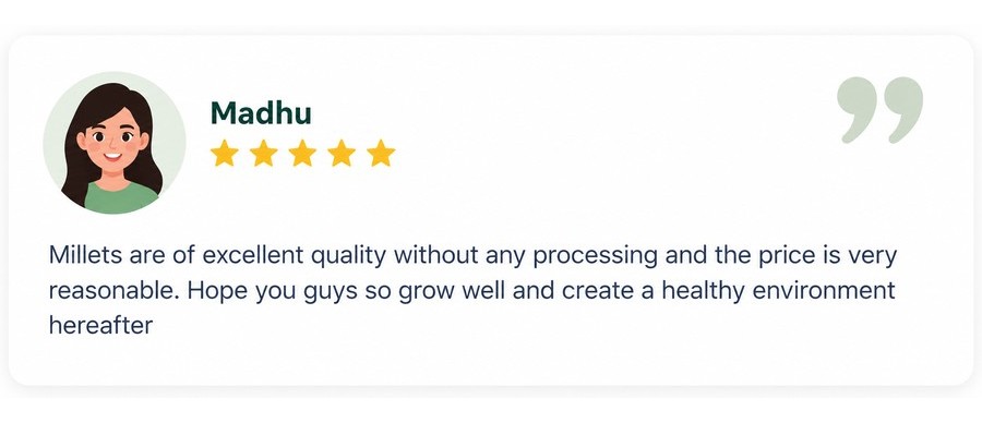 Customer testimonial from Madhu