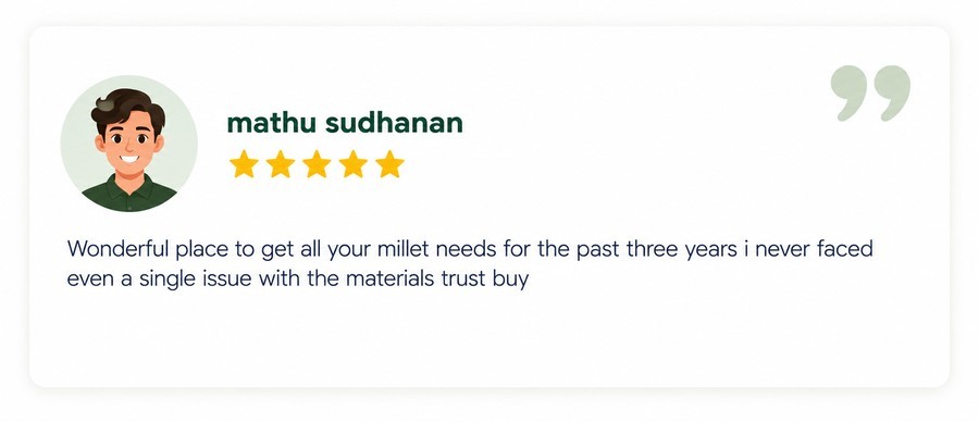 Customer testimonial from Mathu Sudhanan
